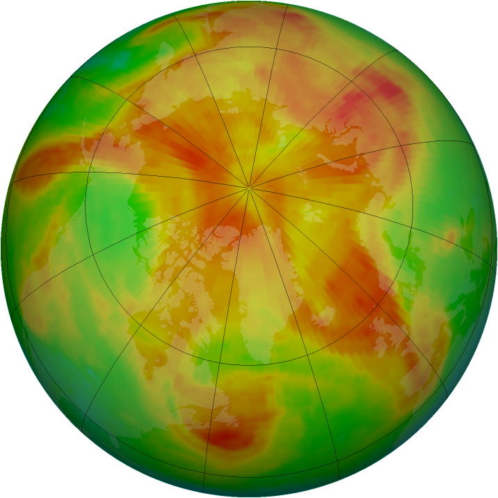 Arctic ozone map for 26 April 1989